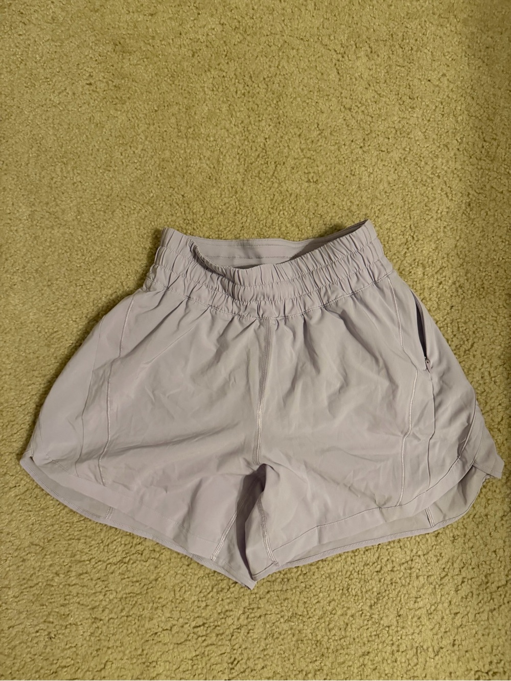 Lululemon Track That shorts lavender.